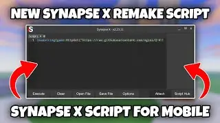 NEW! Synapse X Remake Script For Mobile Showcase! (Can Execute Scripts!)