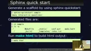 [PyConTW 2013] Introduction to Sphinx documentation generator by Takayuki SHIMIZUKAWA