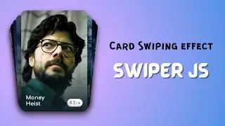 Card Swiping effect using HTML CSS & Swiper Js | Swiper Js slider