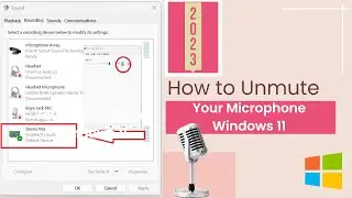 Fix Microphone Problems| How to Unmute your Microphone on Windows 11| Microphone not working? 