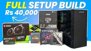 Gaming🔥PC Build Under Rs 40,000 Full Setup With 8GB Graphic Card