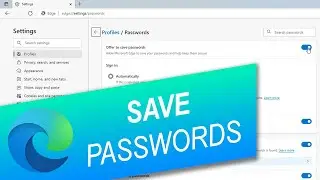 How to Save Passwords in Edge
