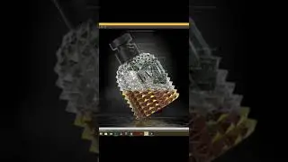 3d Render of Perfume bottle 