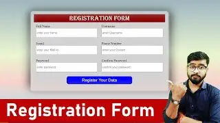 Responsive Registration Form in HTML & CSS | by Rahul Chaudhary