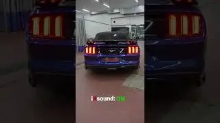 Звук активного выхлопа iXsound на Ford Mustang