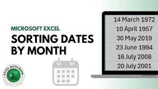 How To Sort Dates In Excel By Month