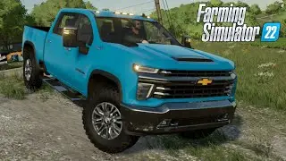 FS22 - Chevrolet Silverado HIGH COUNTRY 2020 - Farming Simulator 2022 American Pick-Up Car Mod