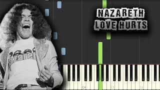 Nazareth - Love Hurts - [Piano Tutorial] (Synthesia) (Download MIDI + PDF Scores)