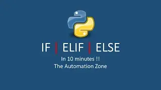 IF | ELIF | ELSE | Conditions - Python Tutorial 14