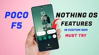 Nothing OS Features in this Custom ROM only for POCO F5 Review, HyperOS In Depth Lock Screen 🔥