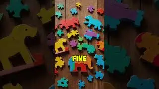 Wooden Animal Shape 3D Puzzle For Kids  ! #learnthroughplay #shortfeed #ytshorts