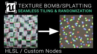 Unreal Engine 5.3 - Texture Bombing / Randomization / Splatting (HLSL)