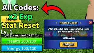 New Blox Fruits EXP Codes 2024 + Stat Reset