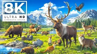 EPIC ANIMAL LEGENDS 8K ULTRA HD 120 FPS | With Vivid Cinematic Sound (brilliant hues)