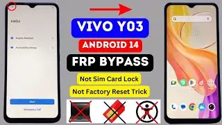 Vivo Y03 (V2332) FRP Bypass Android 14 | Vivo Y03 Google Account Bypass Without Pc New Update 2024