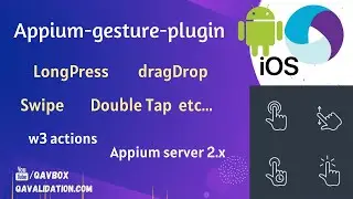 appium-gestures-plugin | perform gestures with w3 actions | Android | IOS