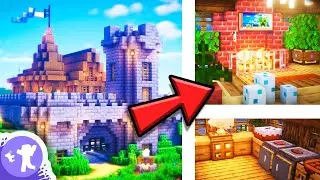 Minecraft: How To Build A Survival Castle Base | PART 2 Decor Ideas