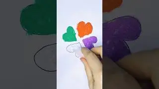 ❤️💚💜Песочная Раскраска Разноцветных Сердечек | Песочная Раскраска Разноцветных Сердечек