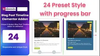 Post Timeline Elementor addon tutorial