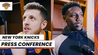 Isaiah Hartenstein + RJ Barrett | NY Knicks Media Availability (April 7, 2023)