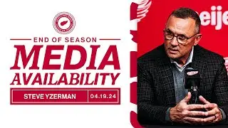 Steve Yzerman 2023-24 Detroit Red Wings End of Season Media