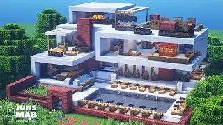 A real architects building houses in Minecraft tutorial / Modern House #153