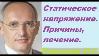 Торсунов: "Статическое напряжение. Причины, лечение". Лекция.