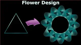 Flower Design illustrator Tutorial #illustratortutorialforbeginners #adobeillustrator