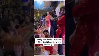 Rema performs "calm down" At Indian Billionaire son's wedding #Rema #davido