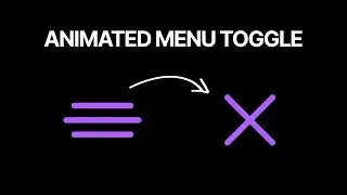 HTML CSS Animated Menu Toggle Button