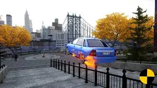 GTA 4 CRASH TESTING REAL CAR 445