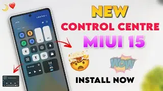 MIUI 15 New Control Centre - Enable Now New Control Centre Look Like iOS 17 Control Centre 🤩