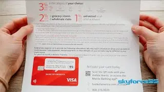 Bank of America Customized Cash Rewards Credit Card Unboxing