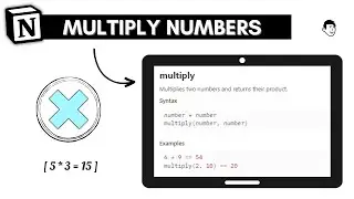 How to multiply numbers in @Notion  | Use of multiply operator in Notion