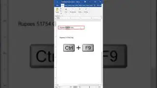 Convert Numbers to Words (ZERO CODING) in Microsoft Word 