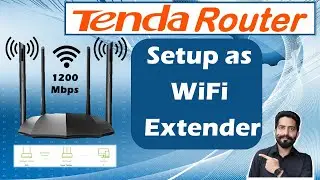 How to Setup Tenda Wireless AC1200 Router as Wifi Repeater in Hindi