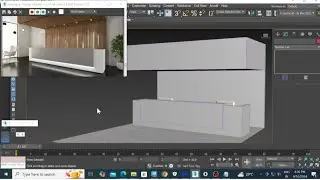 3D Modeling in 3ds Max , How to Model Reception Desk in 3dsmax