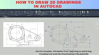 AutoCAD 2d drawing for beginners | AutoCAD Basic Tutorial | AutoCAD 2d drawing practice