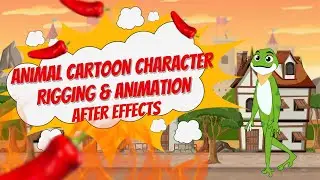 Animal Cartoon Character Rigging & Animation in After Effects I Animated Version 😂