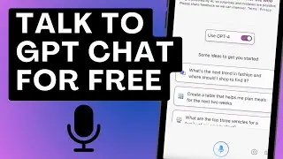 ChatGPT voice conversation: chat with GPT by voice for free