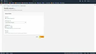 How to resize a volume in AWS EC2