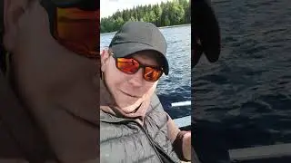 Поймал огромного судака на живца рыбака в,Карелии #рыбалка #fishing #карелия #джиг