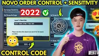 (2022) - NOVA ORDER New 1.9 Sensitivity Code/Order Control Code Bgmi/Pubg 1.9 No Recoil Sensitivity🥵