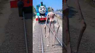 GTA V: SIREN HEAD SAVING SHIVA FROM THOMAS THE TRAIN 