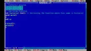 factorial using function in C