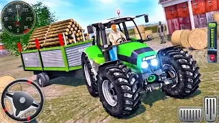 Tractor Trolley Cargo Offroad Drive - Heavy Farming Vehicle Simulator 3D - Android GamePlay