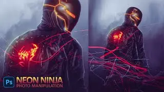 Create a Neon Ninja Photo Manipulation in Photoshop