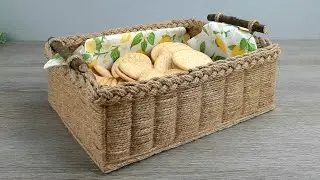 DIY rope storage basket