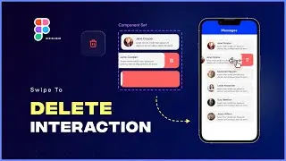 Swipe to delete Interaction design in Figma | Full video Tutorial