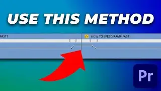 The FASTEST Way To SPEED RAMP in PREMIERE PRO